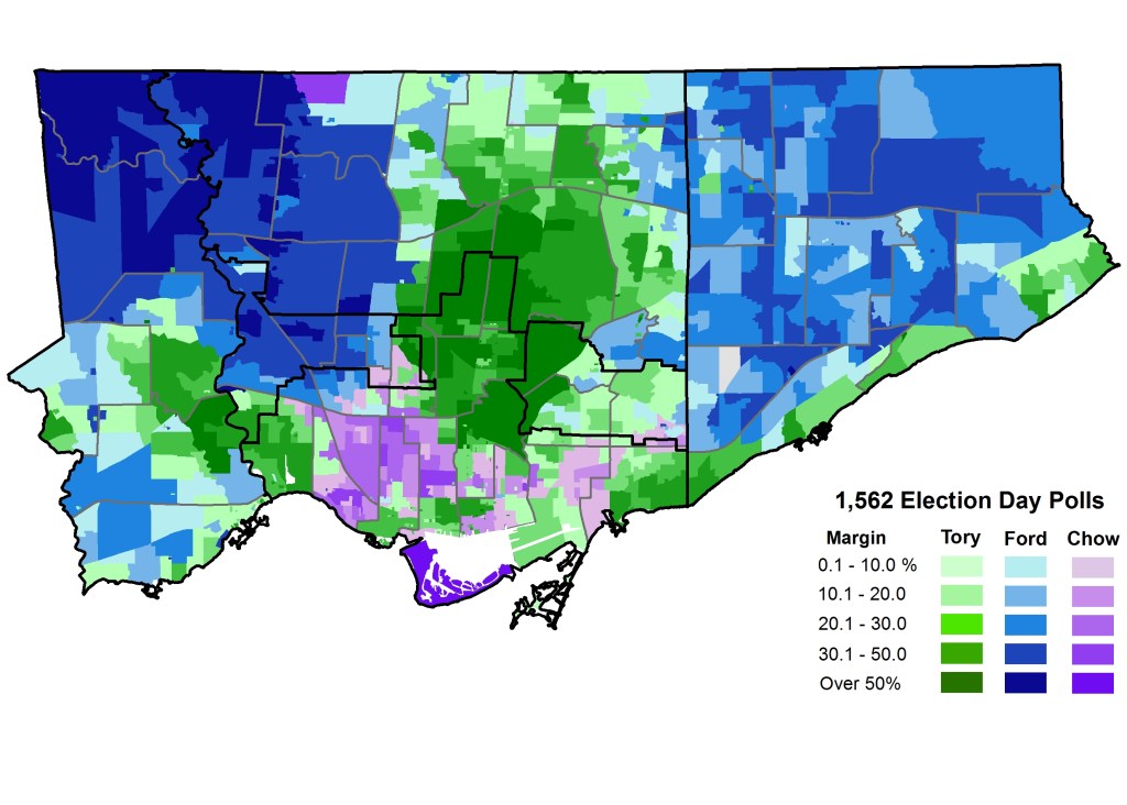 2014 Election - Mayor Votes by Sub 2014