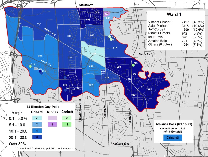 2014 Election - WARD 1 Cllr