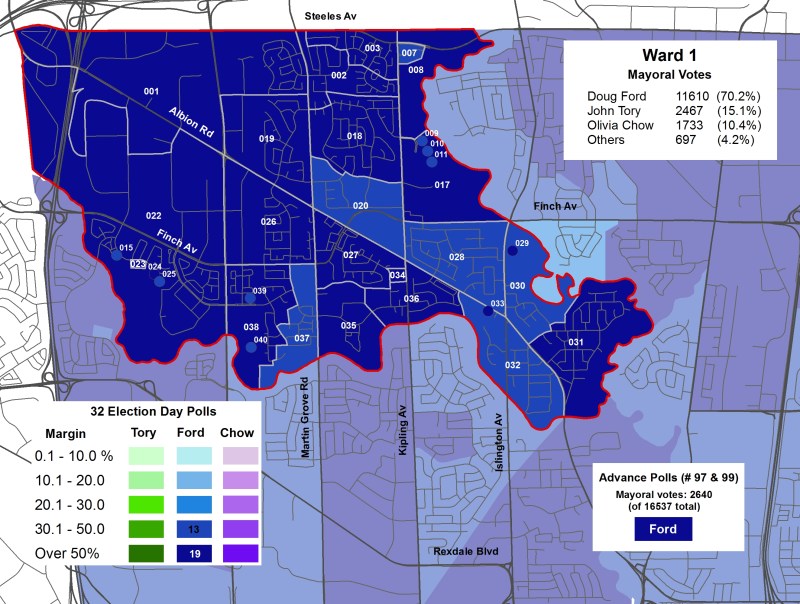 2014 Election - WARD 1 Mayor