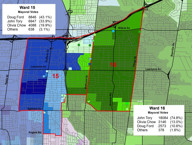 Wards 15 and 16 - mayoral race