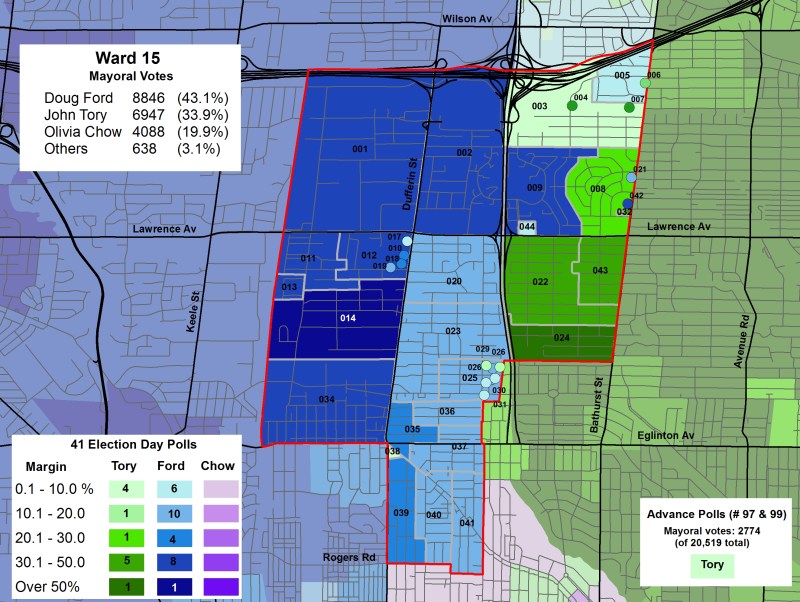 Ward 15 mayoral results