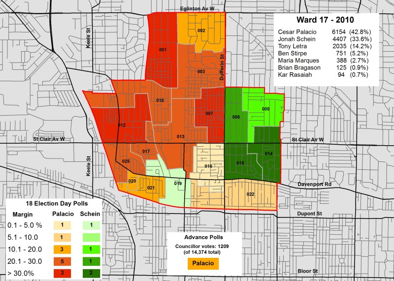2014 Election - WARD 17 Cllr 2010