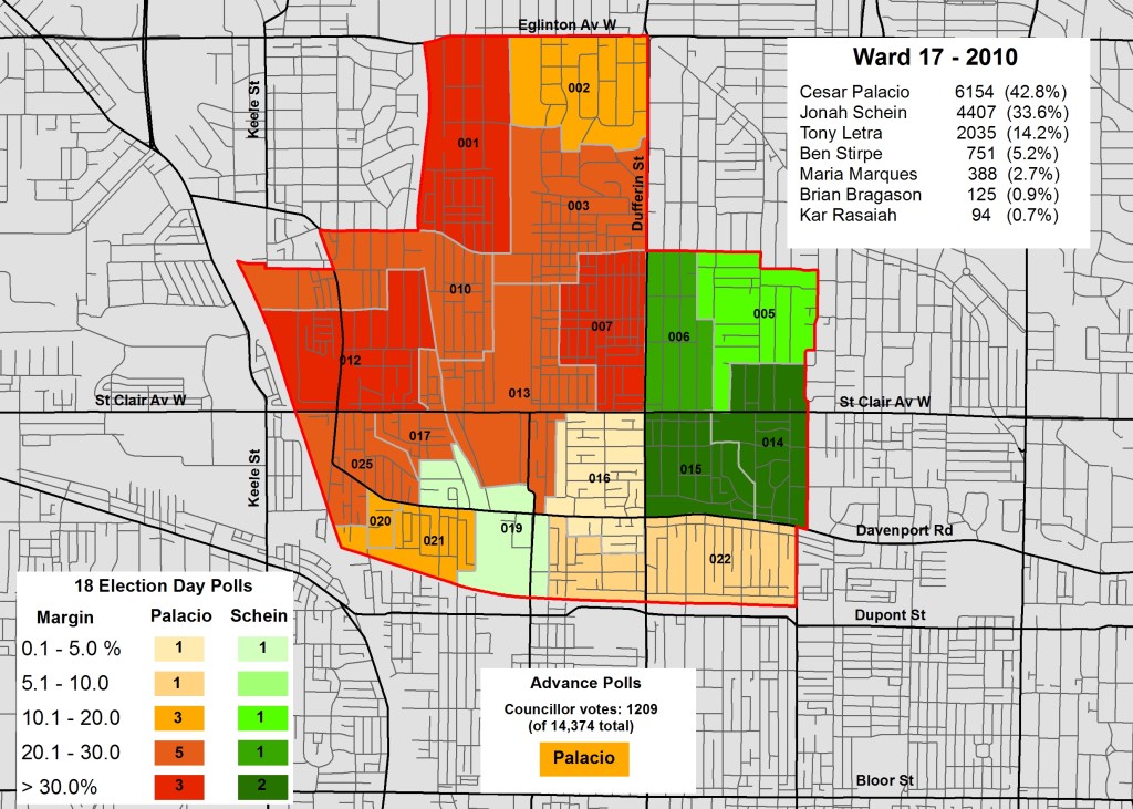 2014 Election - WARD 17 Cllr 2010