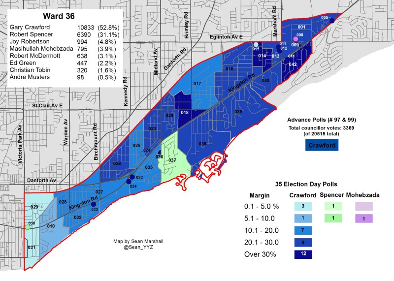 2014 Election - WARD 36 Cllr