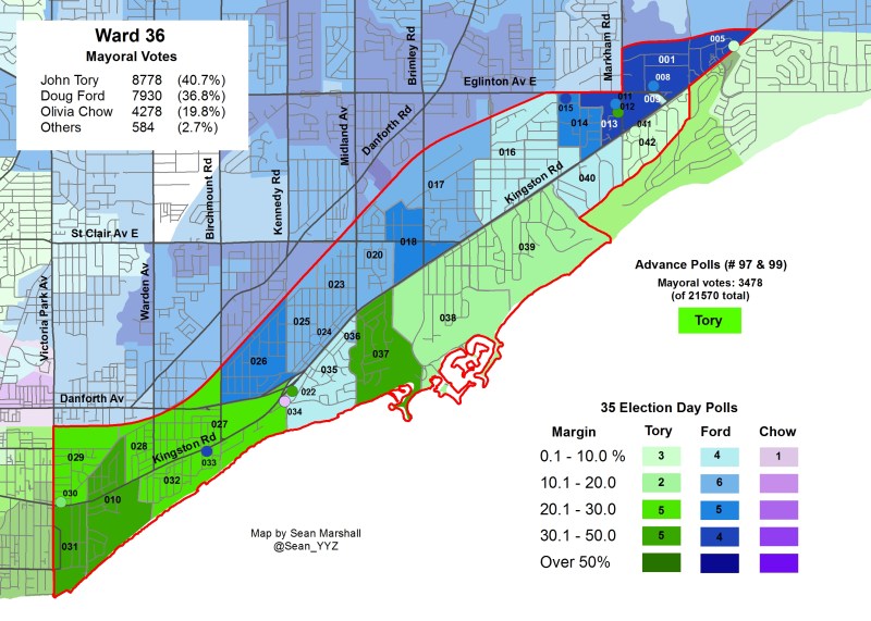 2014 Election - WARD 36 Mayor