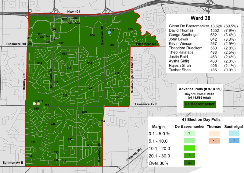 2014 Election - WARD 38 Cllr