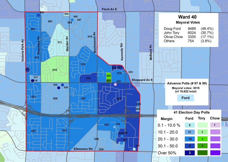 2014 Election - WARD 40 Mayor