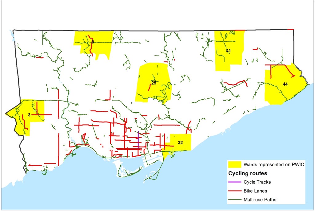 Bike Routes and Wards