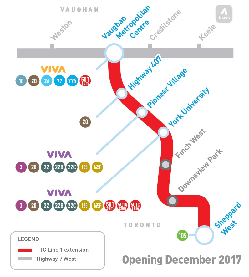 Line One Subway Some answered questions about Toronto’s next subway extension (updated ...