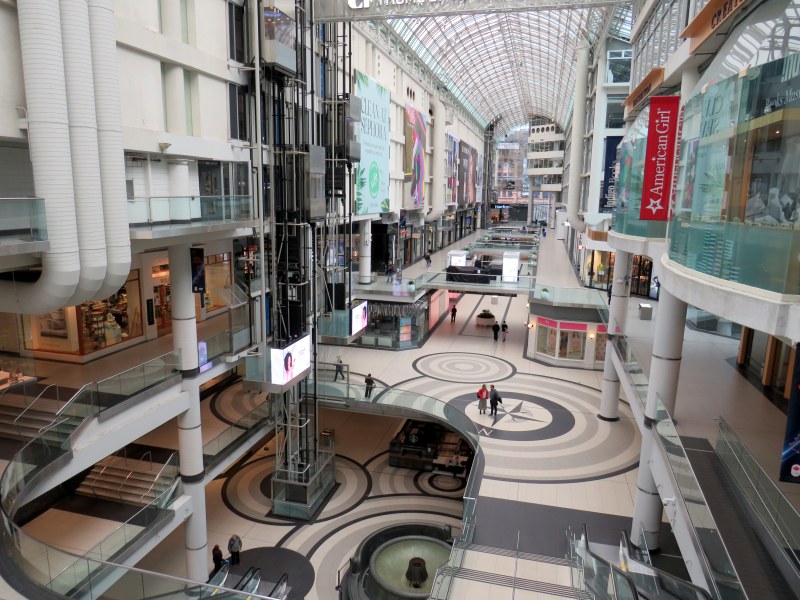 Overlooking Eaton Centre, March 19 2020