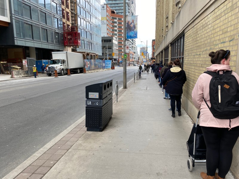 Loblaws queue on Church Street