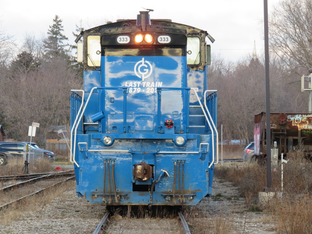 The end of the line for the Orangeville-Brampton Railway