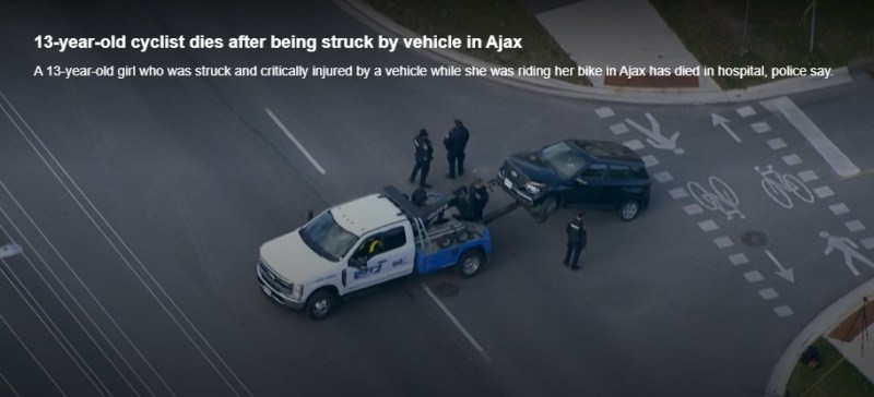 Screenshot from CP24 report