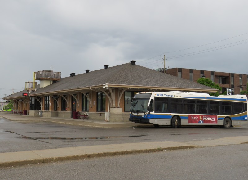 Timmins Station with transit bus